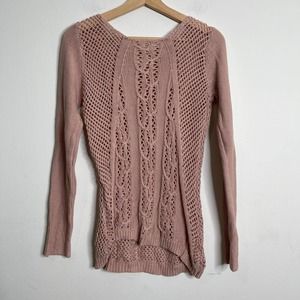 Between Me & You Knit Scoopneck Sweater Blush Pink
